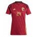 Camisa de time de futebol Bélgica Amadou Onana #24 Replicas 1º Equipamento Feminina Europeu 2024 Manga Curta